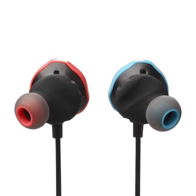 JBL Quantum 50N - Blue & Red - Wired in-ear gaming headset with volume slider and mic mute - Back image number null